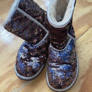 Sequin Uggs Short Boots